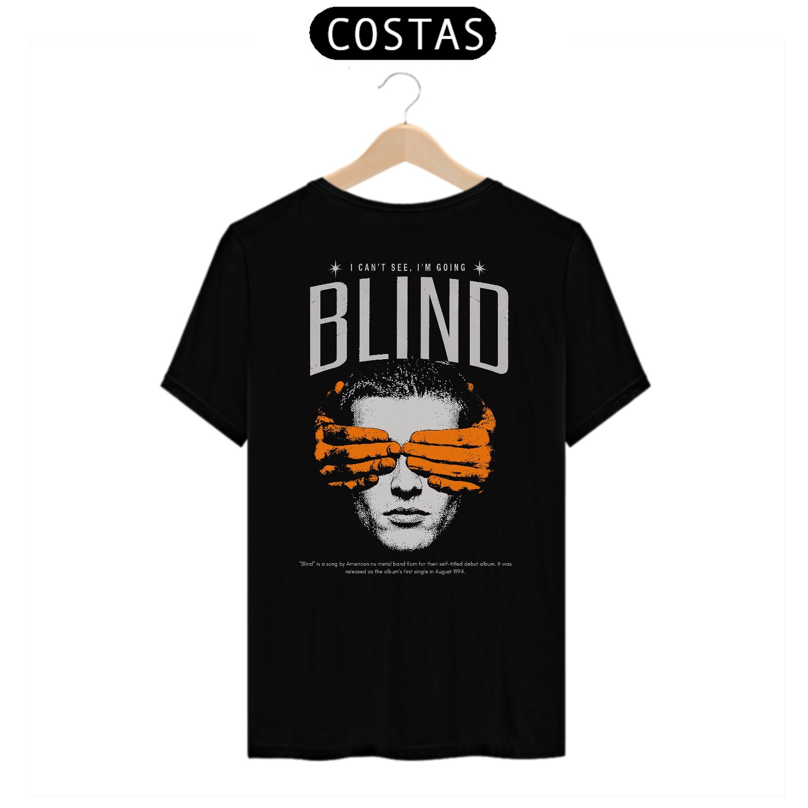 Camiseta Korn Blind (Estampa nas Costas)