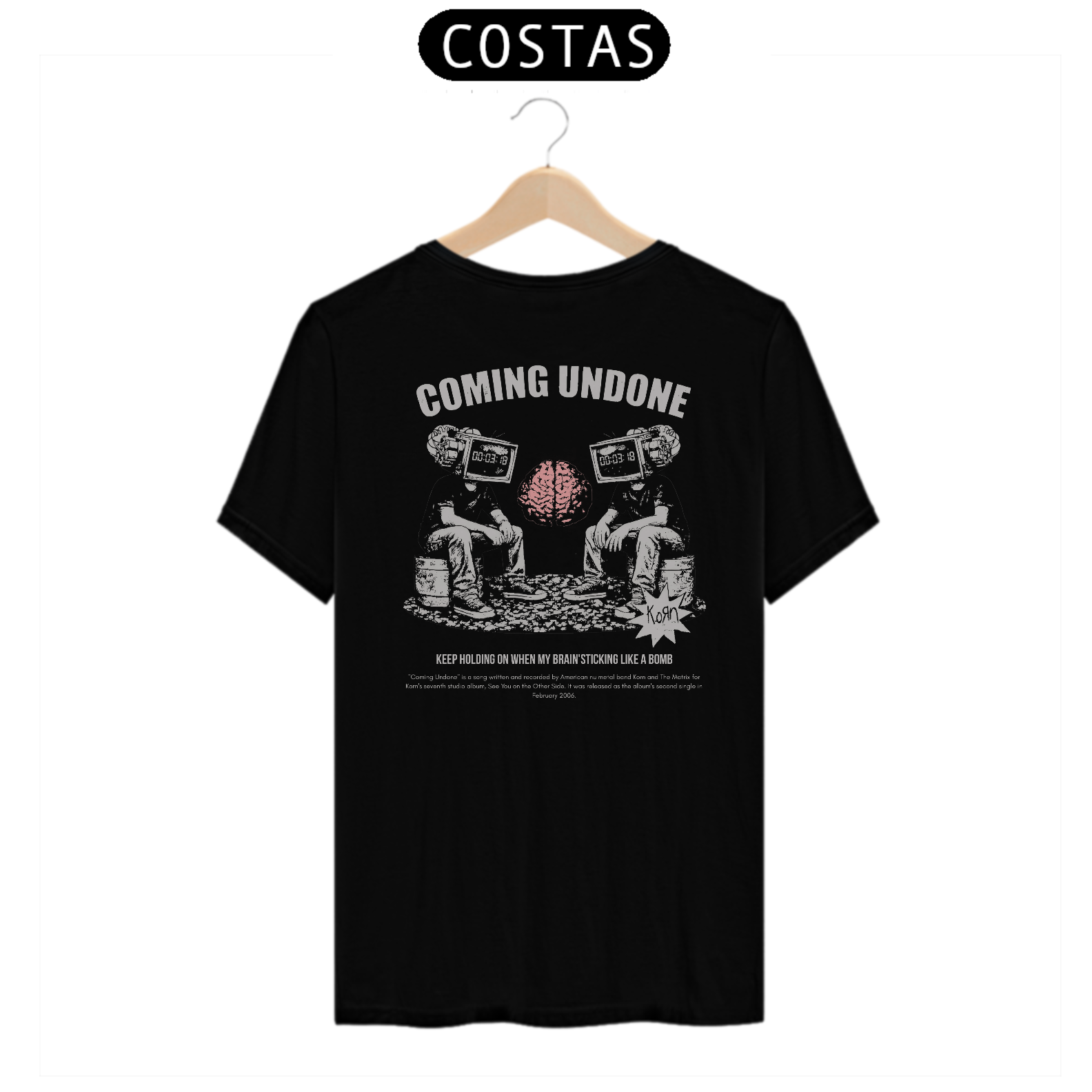 Camiseta Korn Coming Undone V2 (Estampa nas Costas)