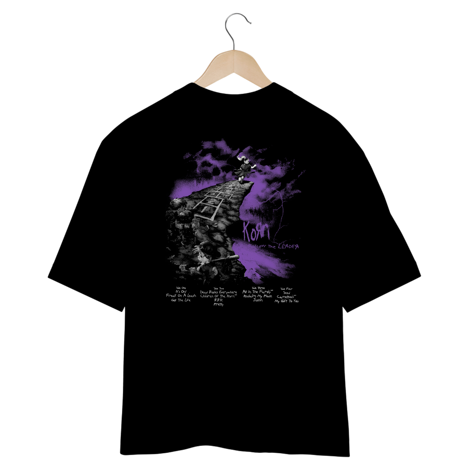 Camiseta Oversized Korn Follow The Leader (Estampa nas Costas)