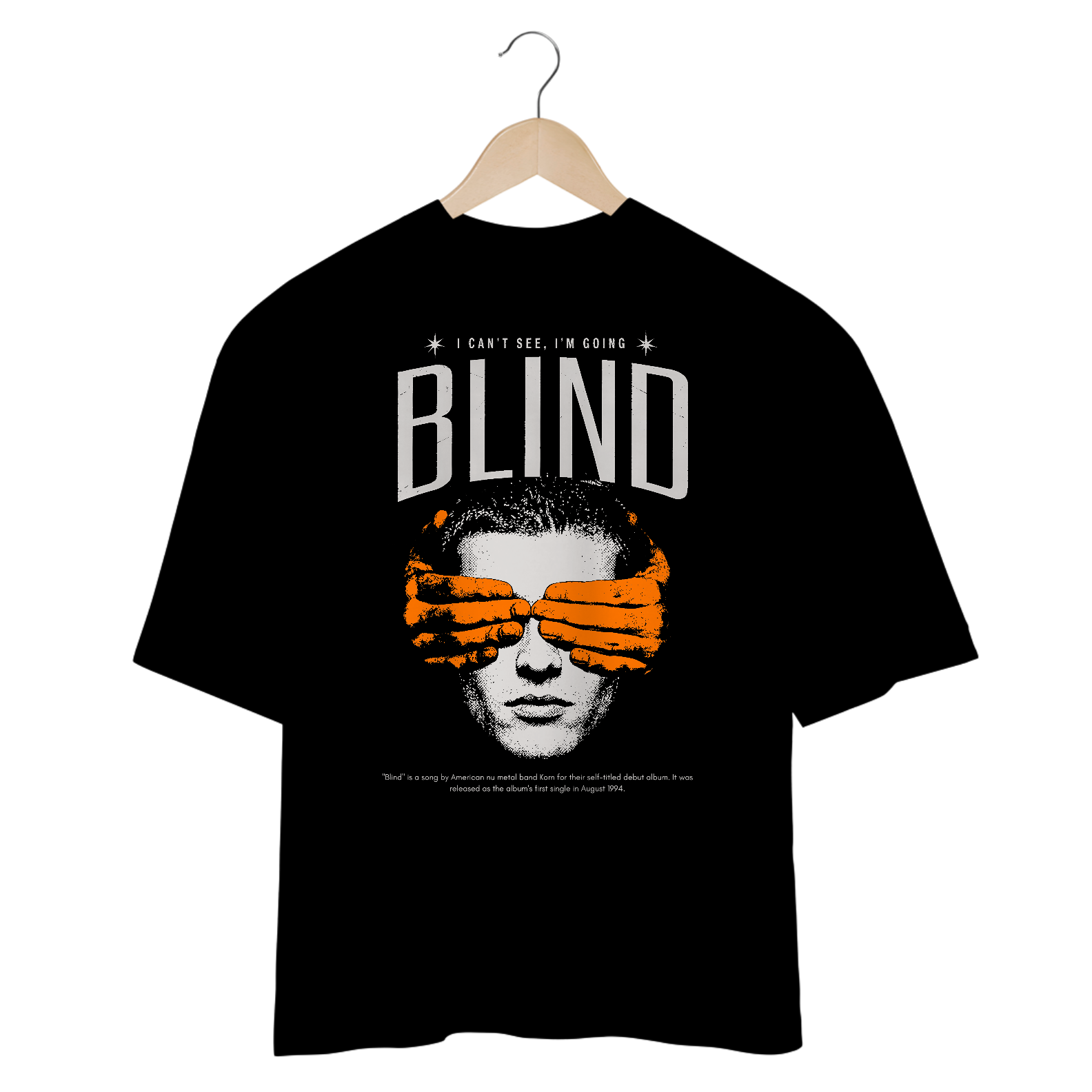 Camiseta Oversized Korn Blind