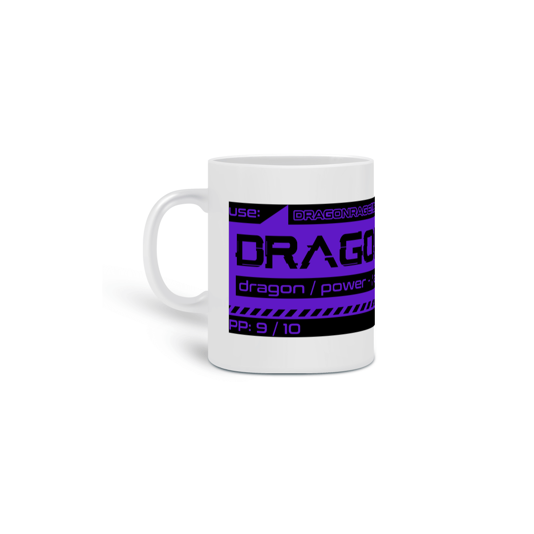 Nome do produto: MoveWarning Dragon Rage Tag - Caneca
