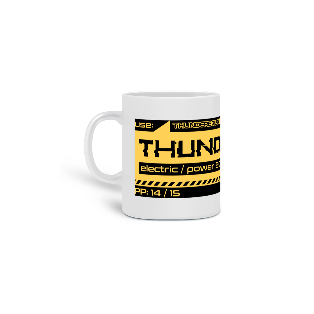 Nome do produto: MoveWarning Thunderbolt Tag - Caneca