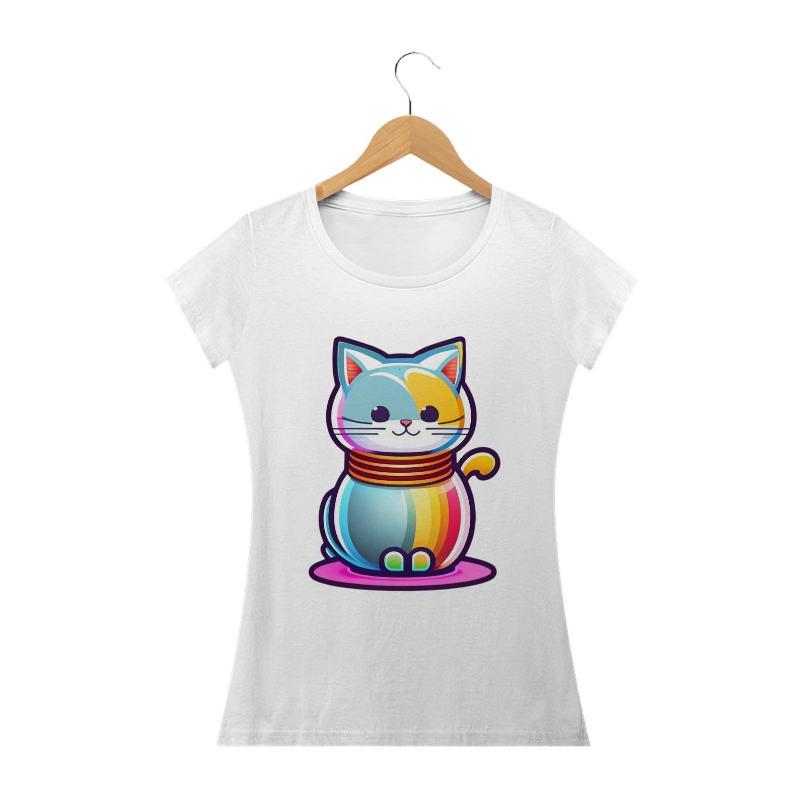 Nome do produto: Cat miaw, Gato de vidro, vetor, colorido