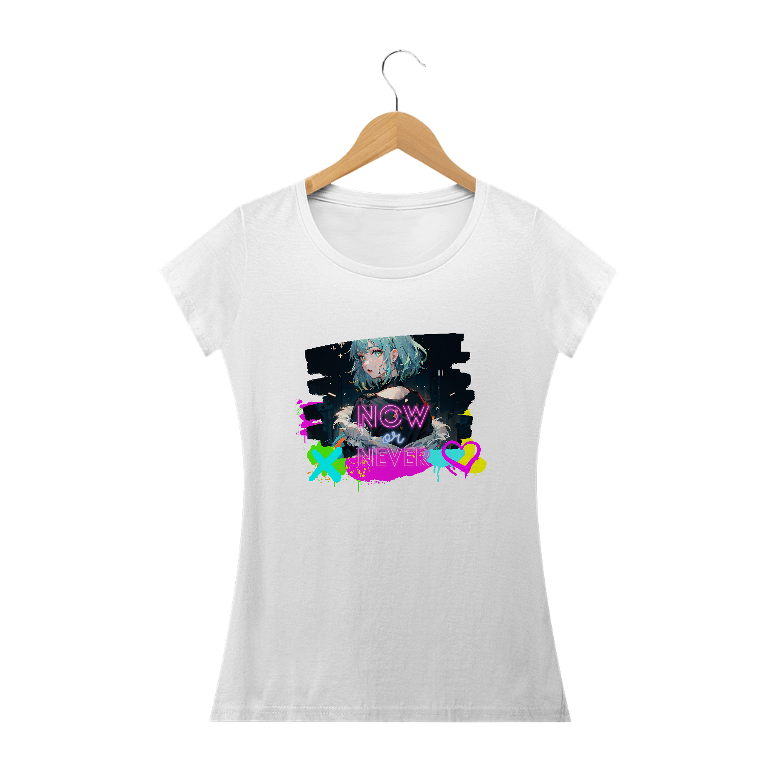 Nome do produto: Anime girl, graffiti, neon