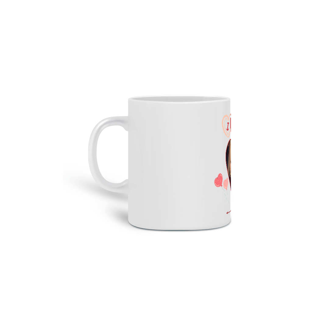 Nome do produto: caneca I Love You ! , anime girl print