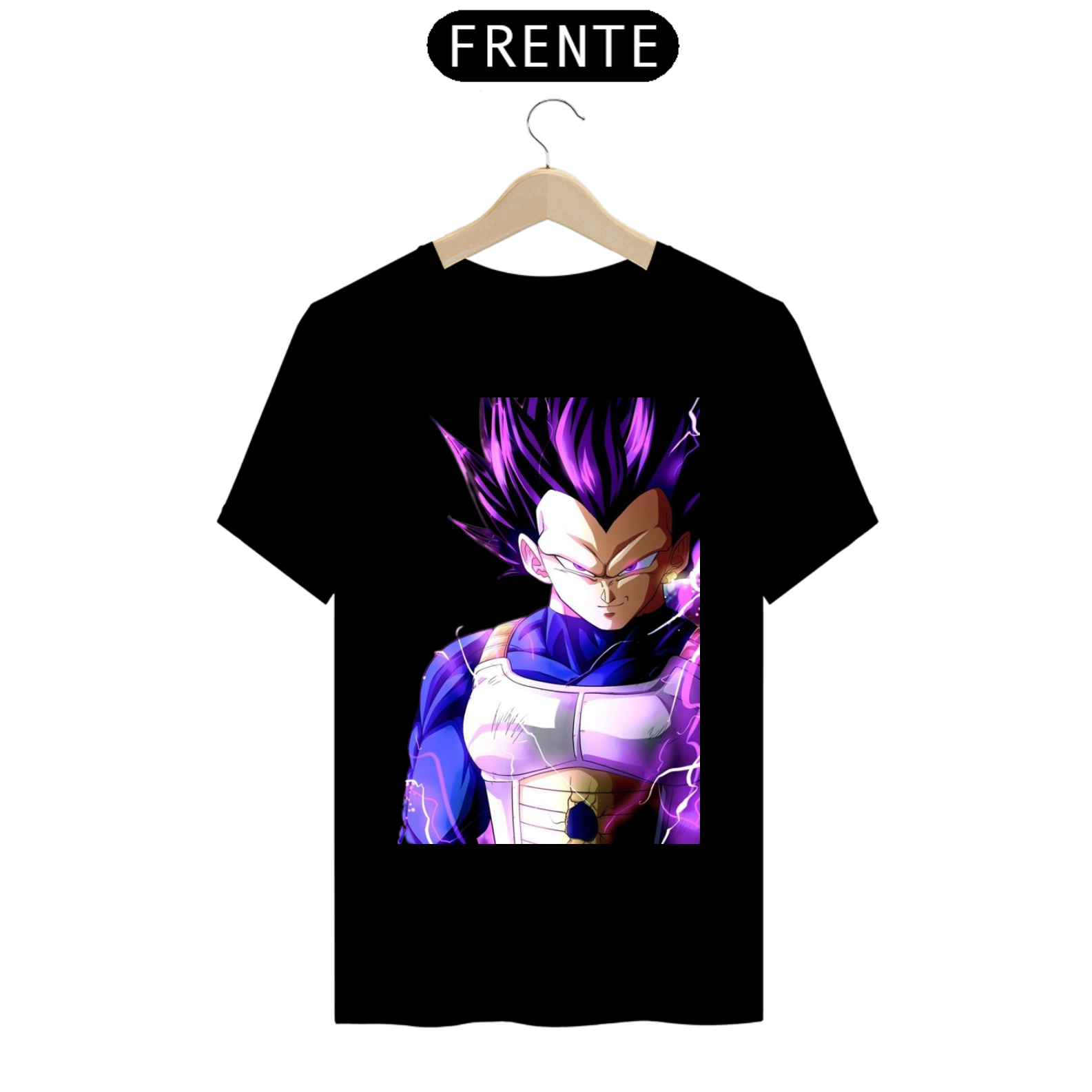 Nome do produto: Camiseta Dragon Ball VEGETA EGO SUPERIOR