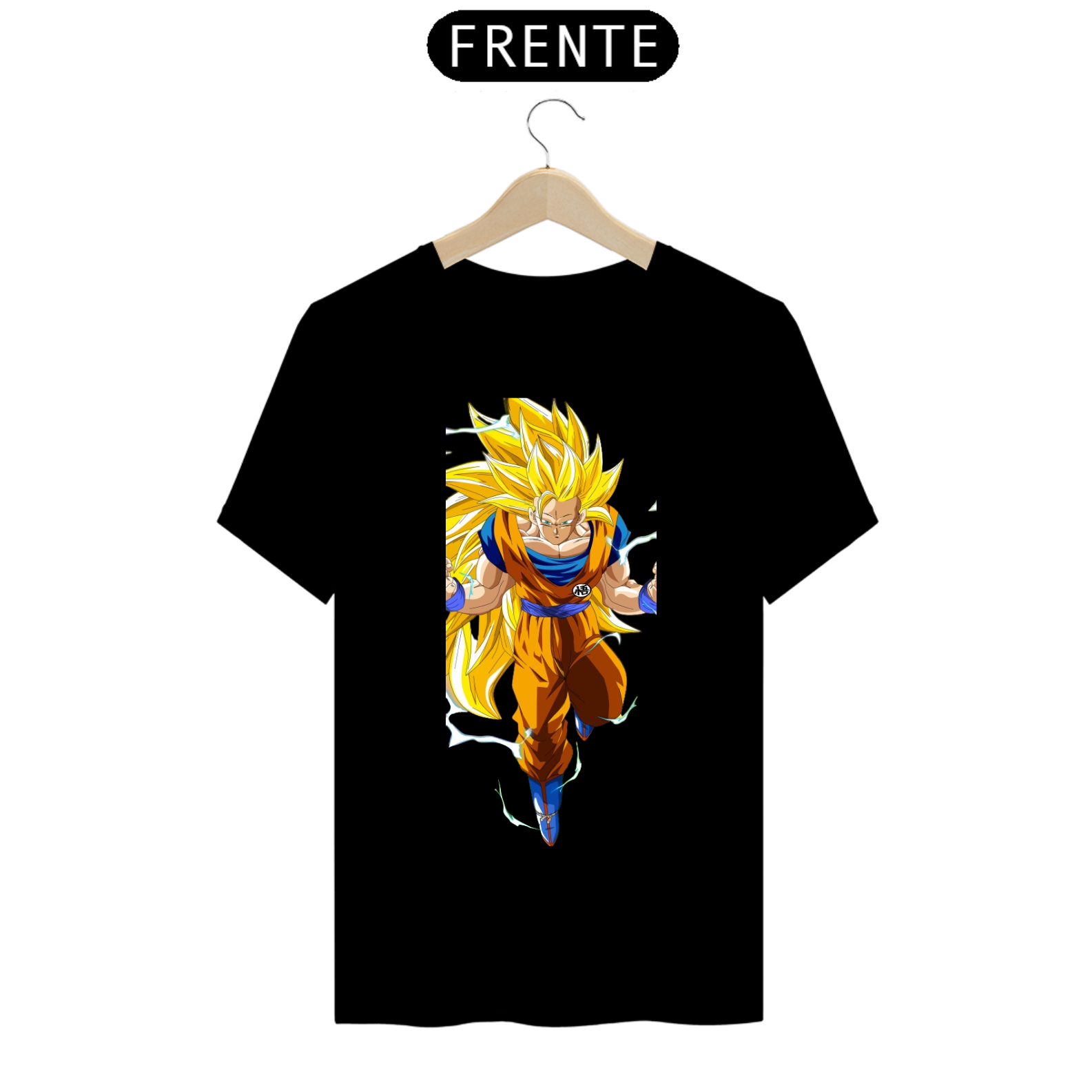 Nome do produto: Camiseta Dragon Ball GOKU SUPER SAYANJIN 3