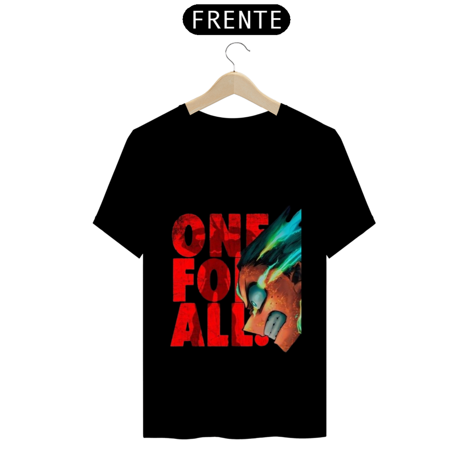 Nome do produto: Camiseta Boku no Hero ONE FOR ALL