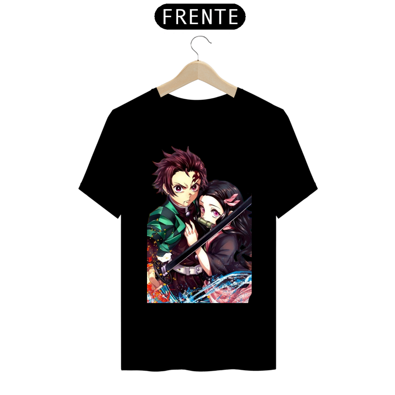Nome do produto: Camiseta Kimetsu no Yaiba TANJIRO