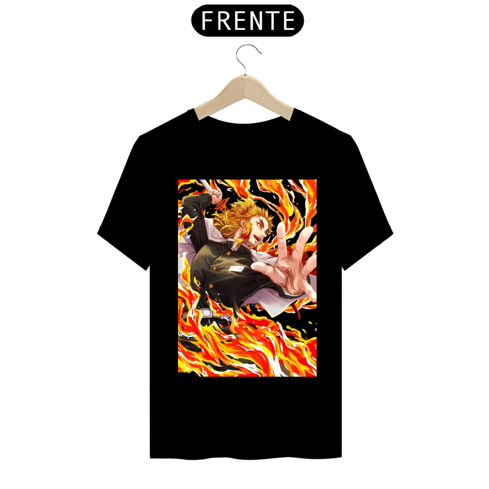 Nome do produto: Camiseta Kimetsu no Yaiba RENGOKU