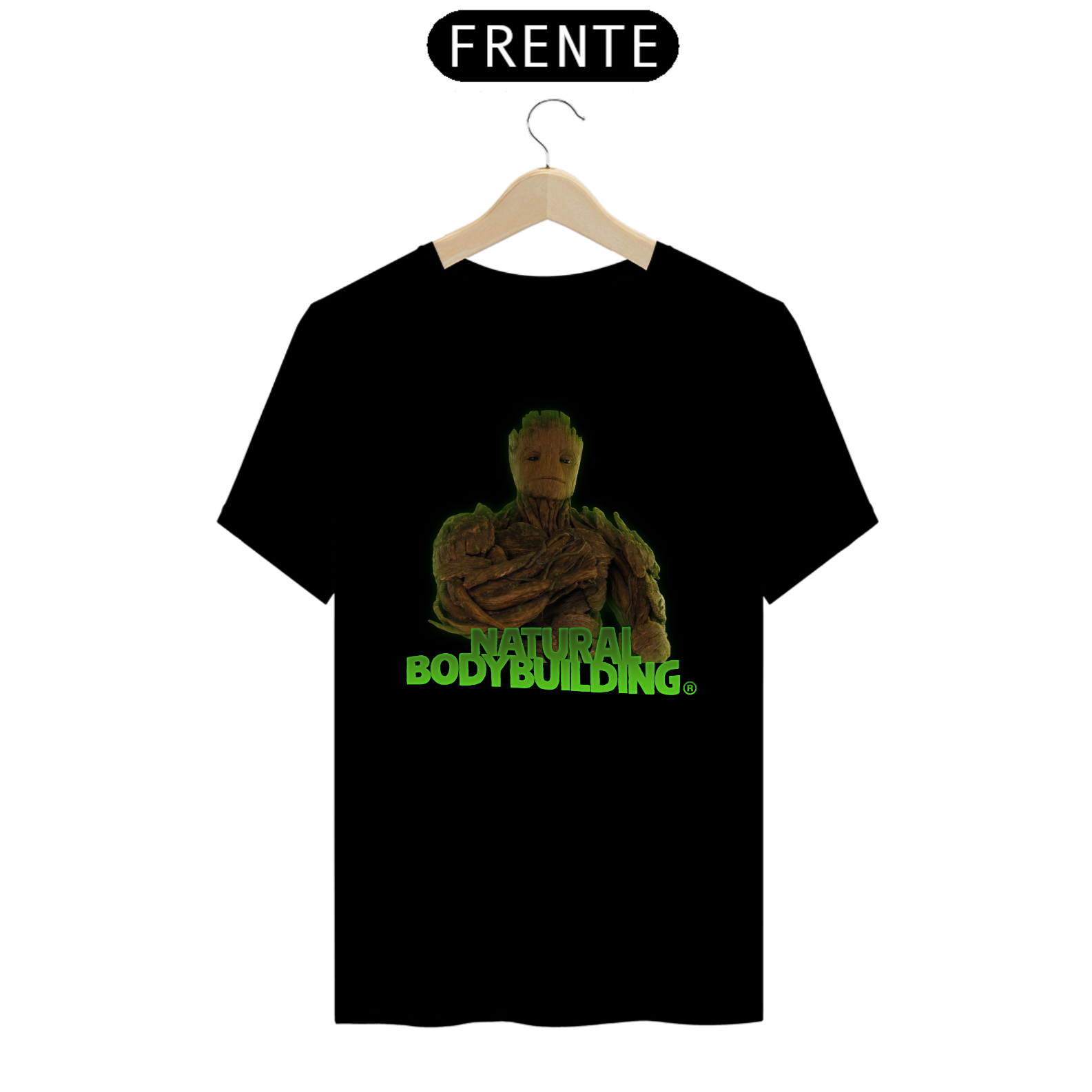 Nome do produto: Camiseta - GROOT NATURAL BODYBUILDING