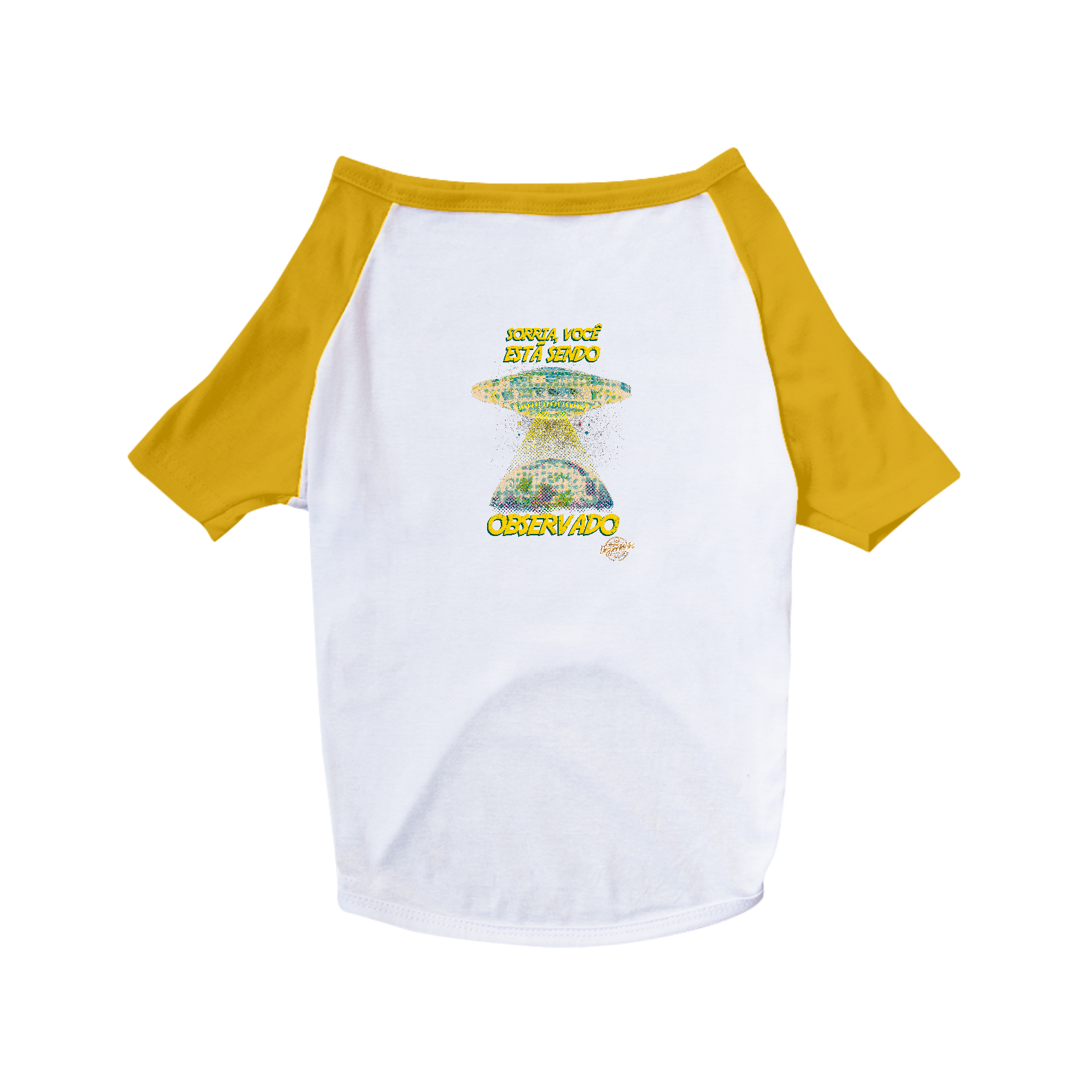 Nome do produto: Sorria, Você Está Sendo Observado - Camisa Pet Dog