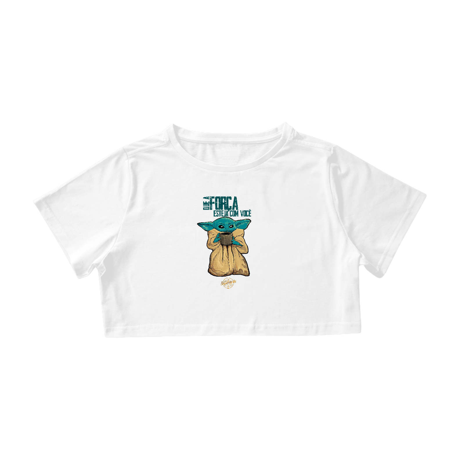 Nome do produto: Que a Força Esteja com Você - Camisa Cropped