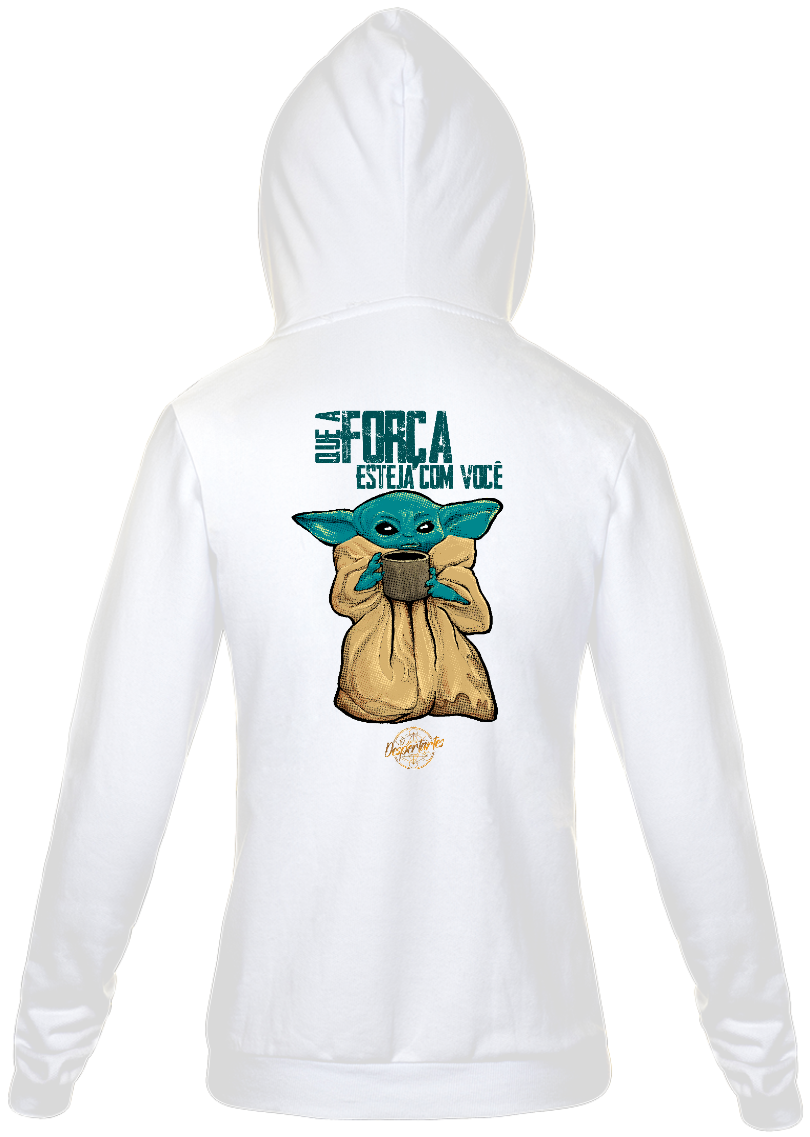 Nome do produto: Que a Força Esteja com Você - Moletom com Zíper Unissex