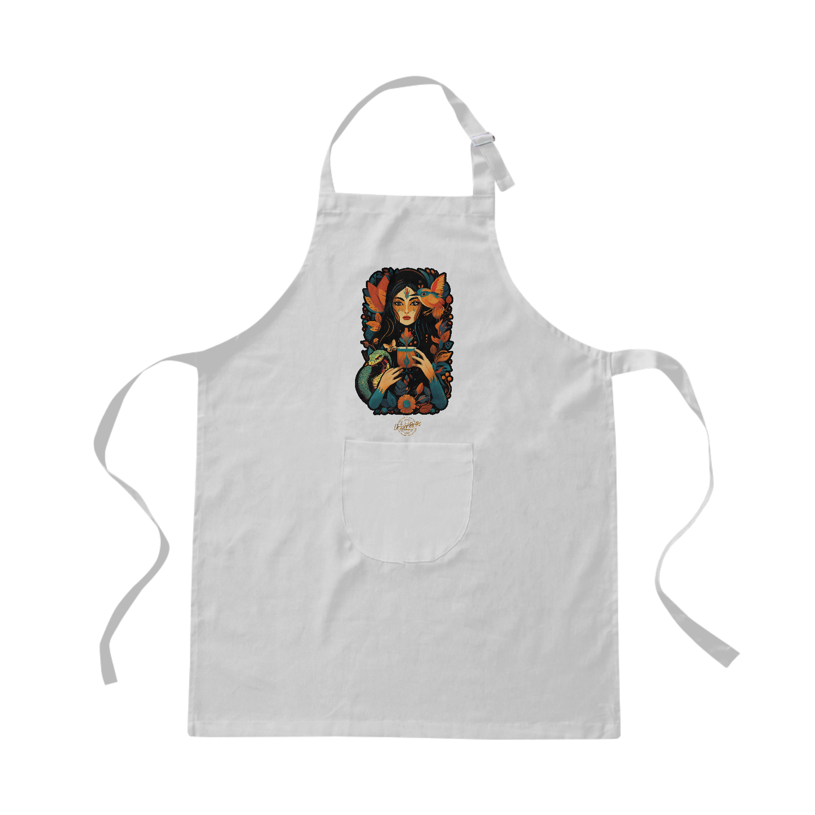 Nome do produto: Daime Luz, Daime Amor - Avental de Brim