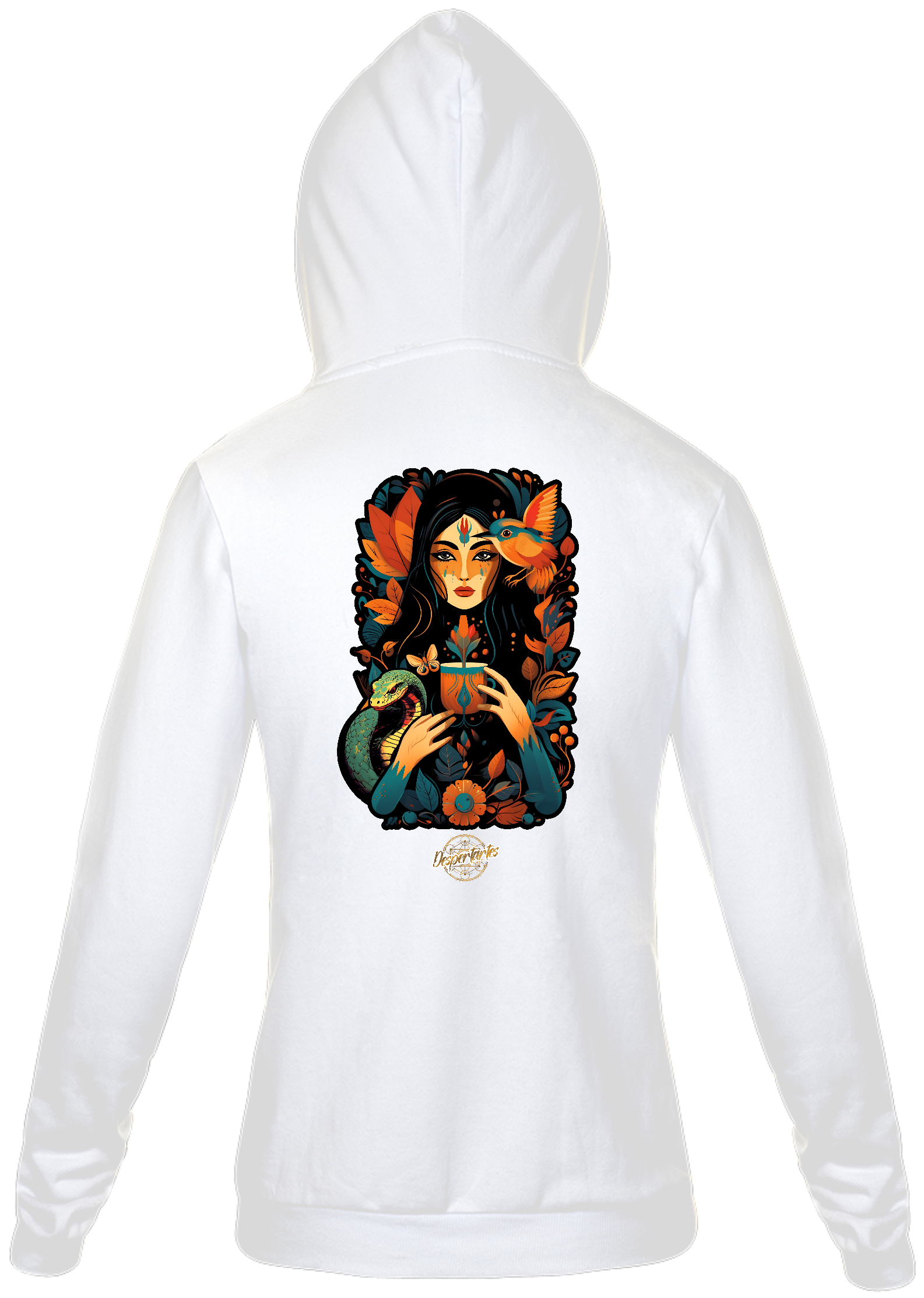 Nome do produto: Daime Luz, Daime Amor - Moletom com Ziper Unissex