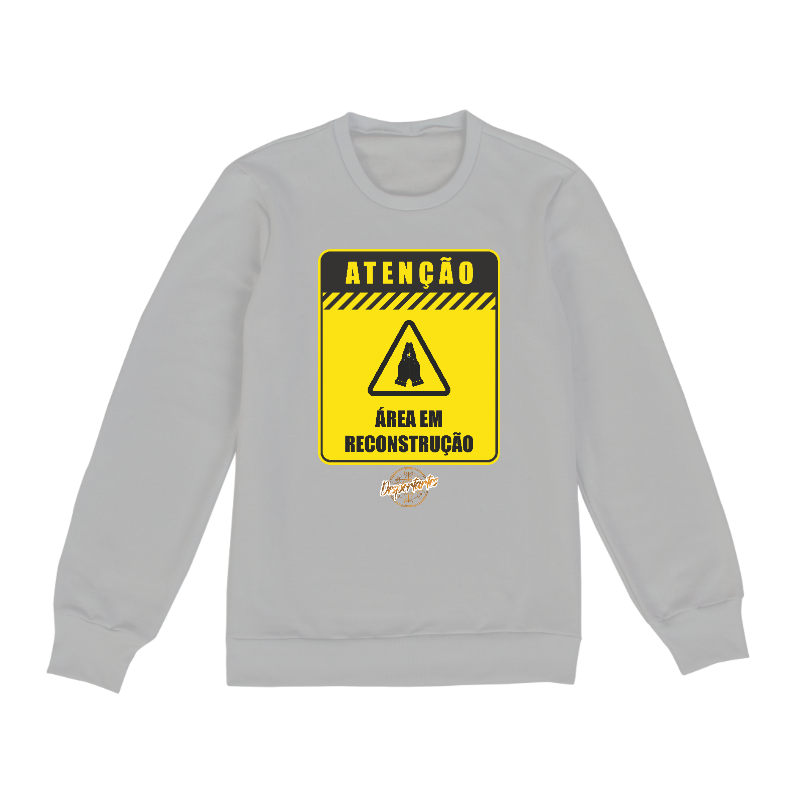 Nome do produto: Área em Reconstrução - Moletom Fechado Unissex
