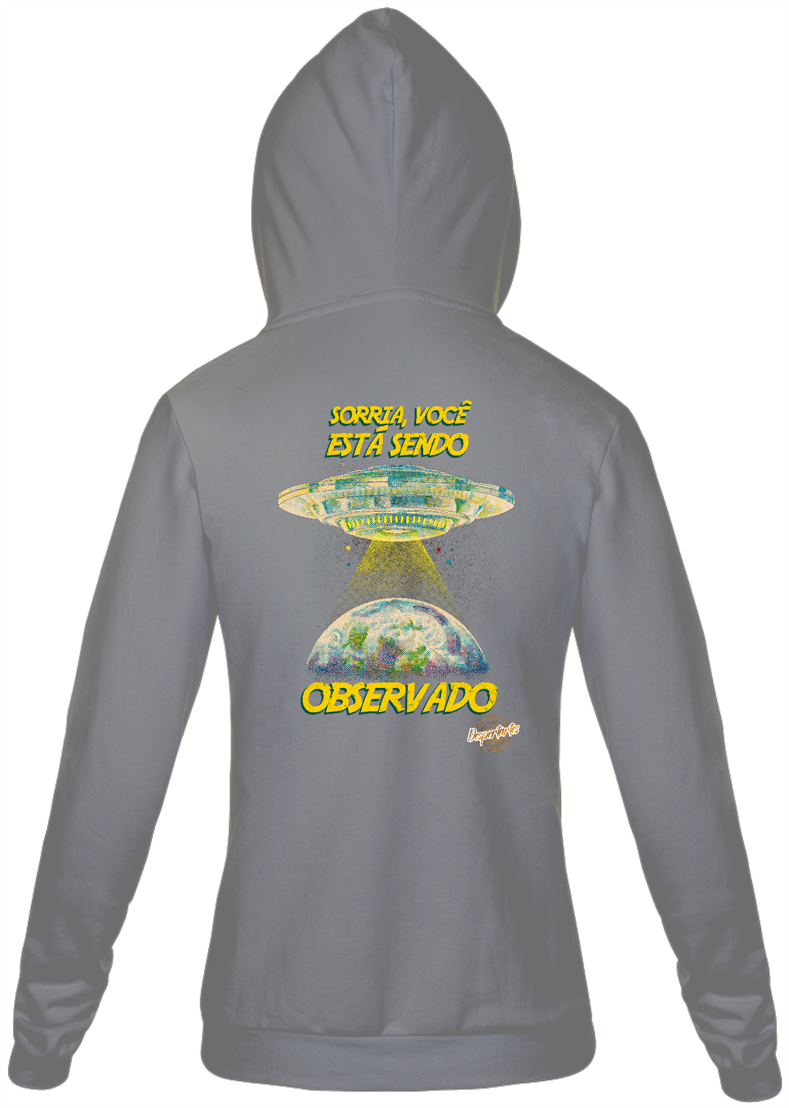 Nome do produto: Sorria, Você Está Sendo Observado - Moletom com Zíper Unissex