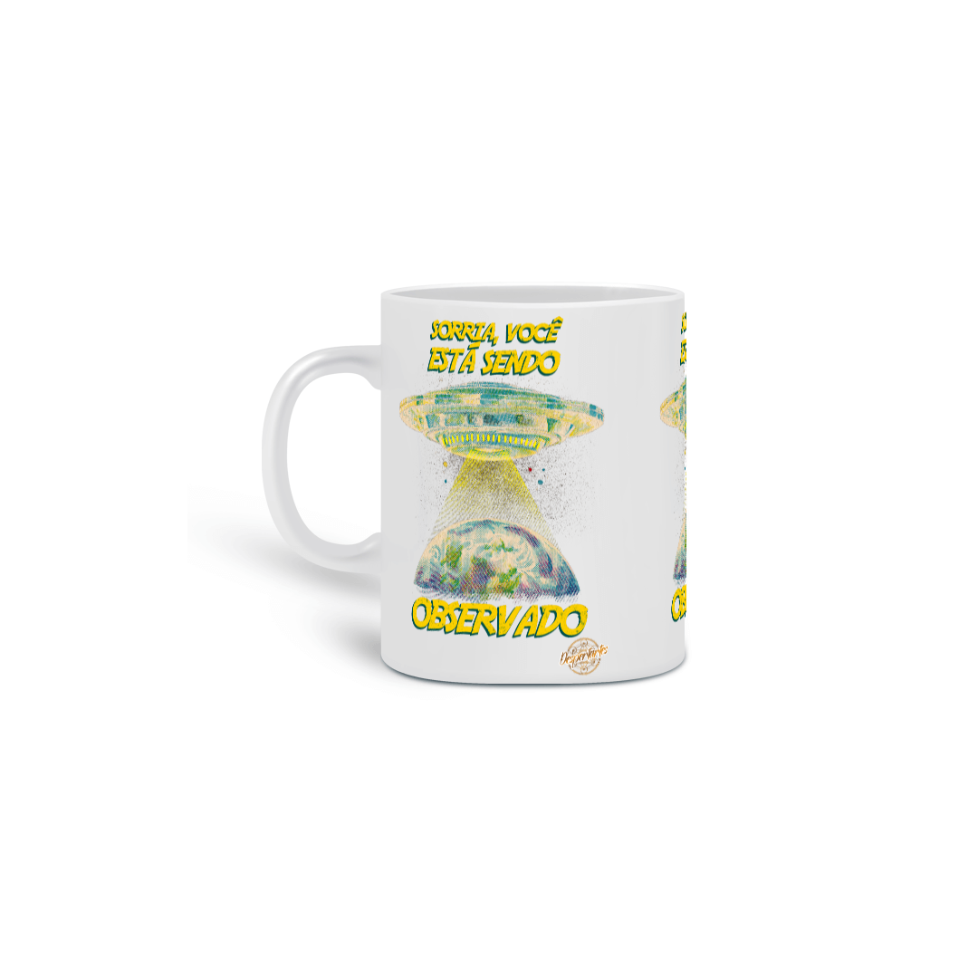 Nome do produto: Sorria, Você Está Sendo Observado - Caneca