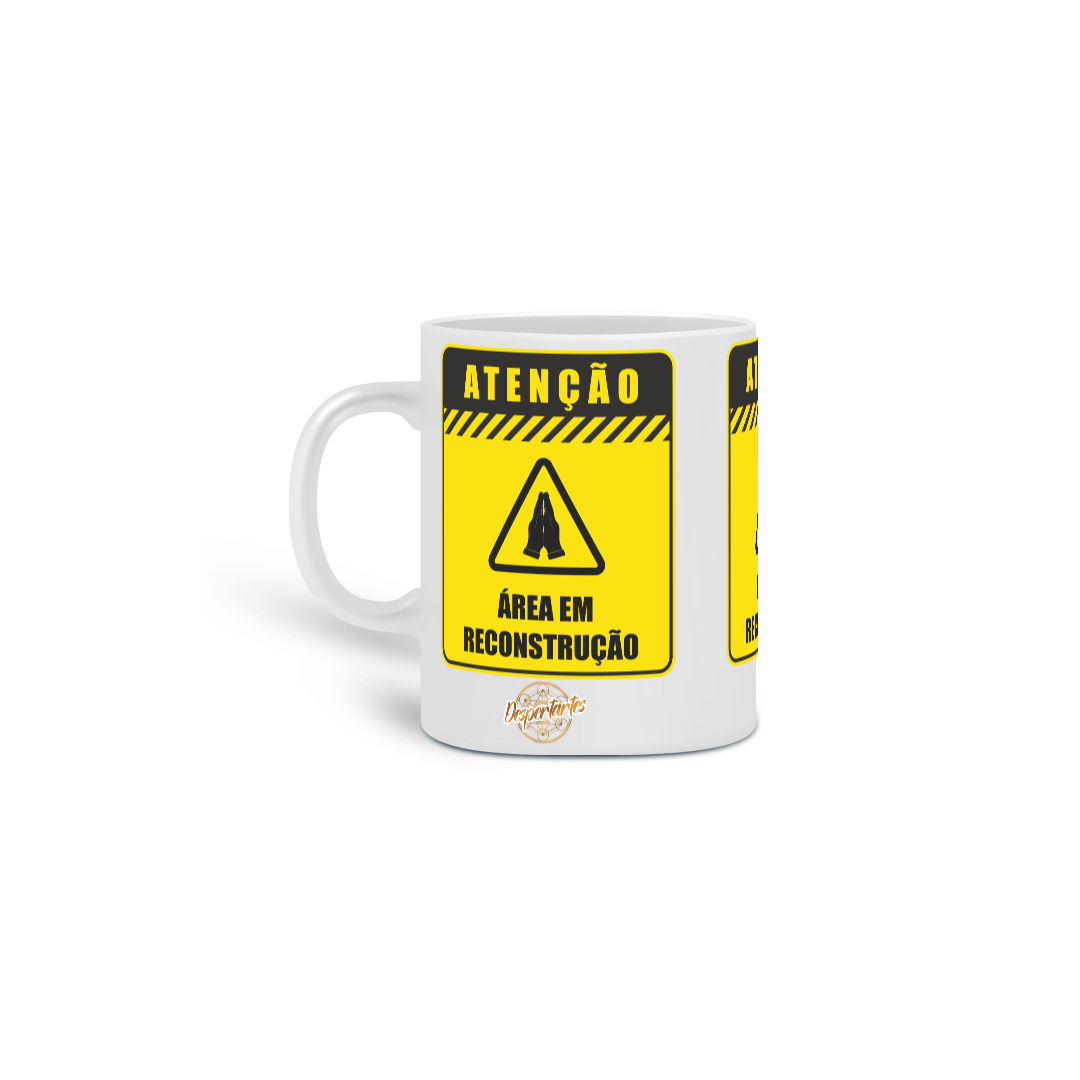 Nome do produto: Área em Reconstrução - Caneca