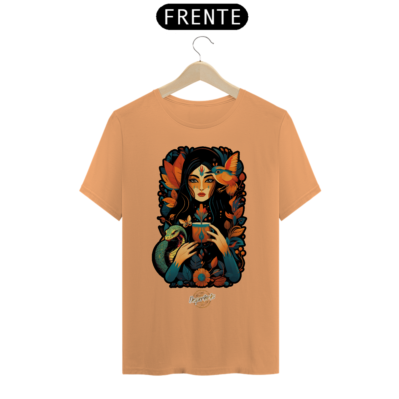 Nome do produto: Daime Luz, Daime Amor - Camisa Estonada