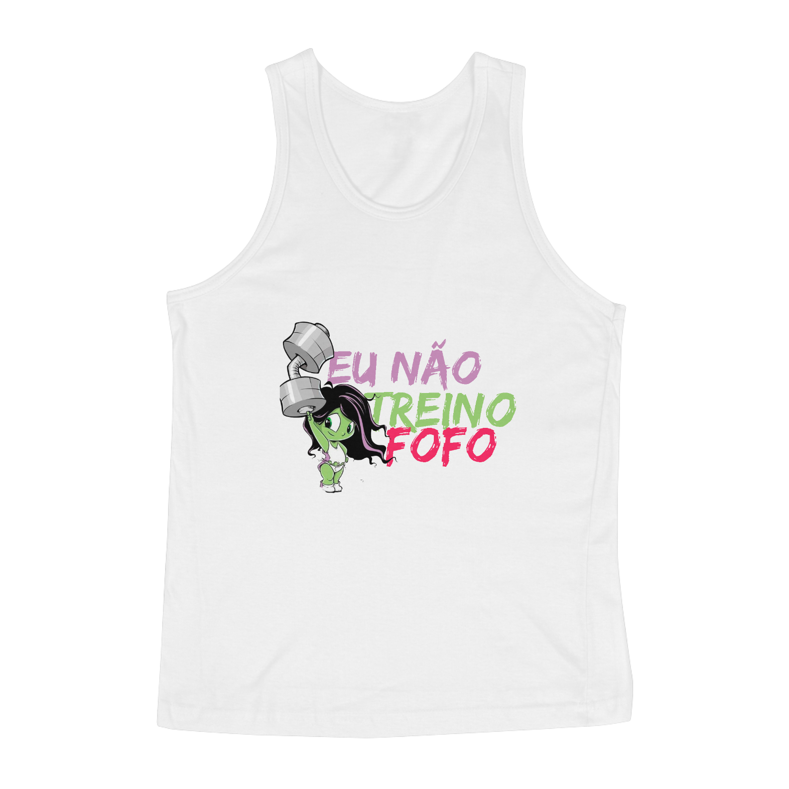 Nome do produto: Eu não treino Fofo Regata feminina 