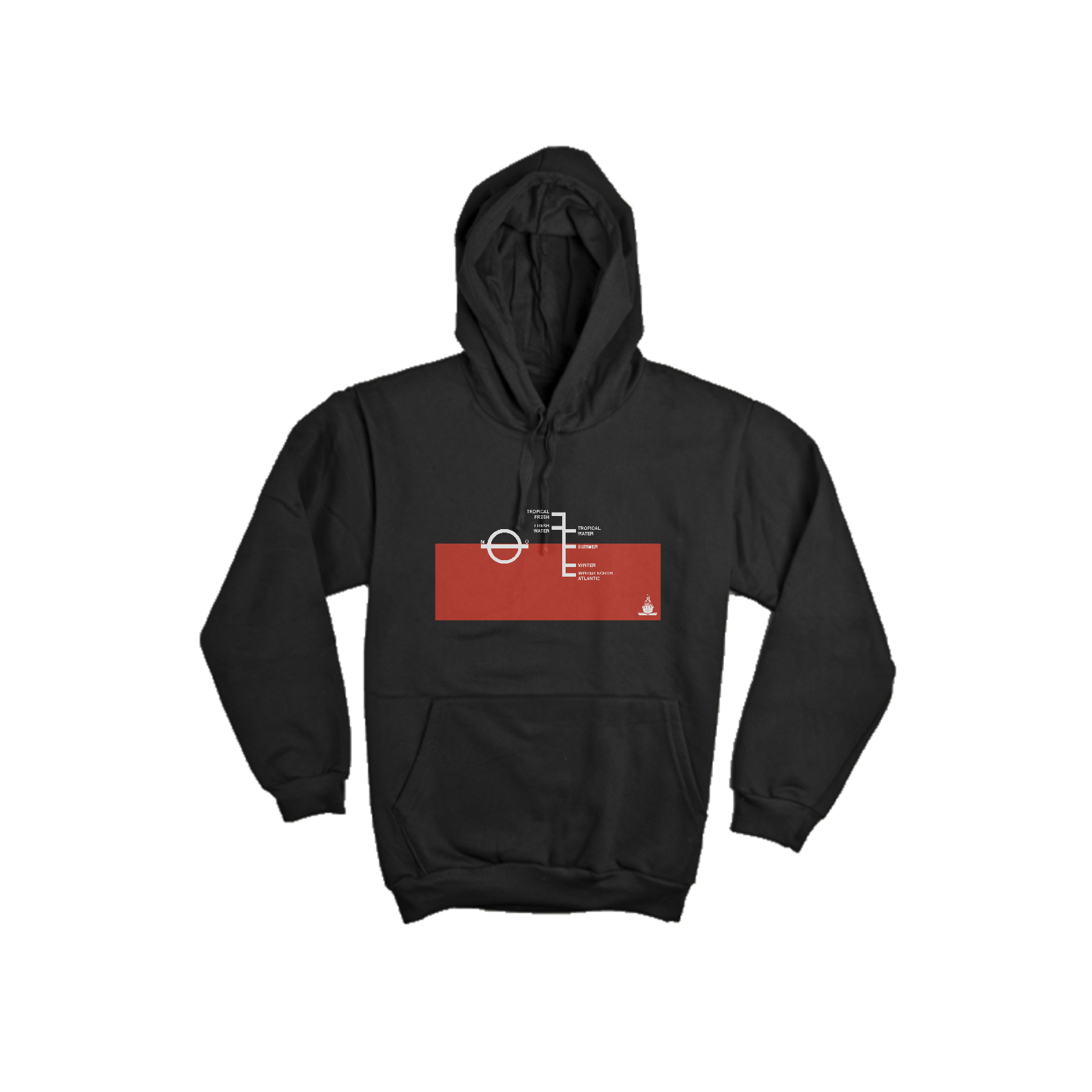 MOLETOM CANGURU PLIMSOLL MARK BLACK