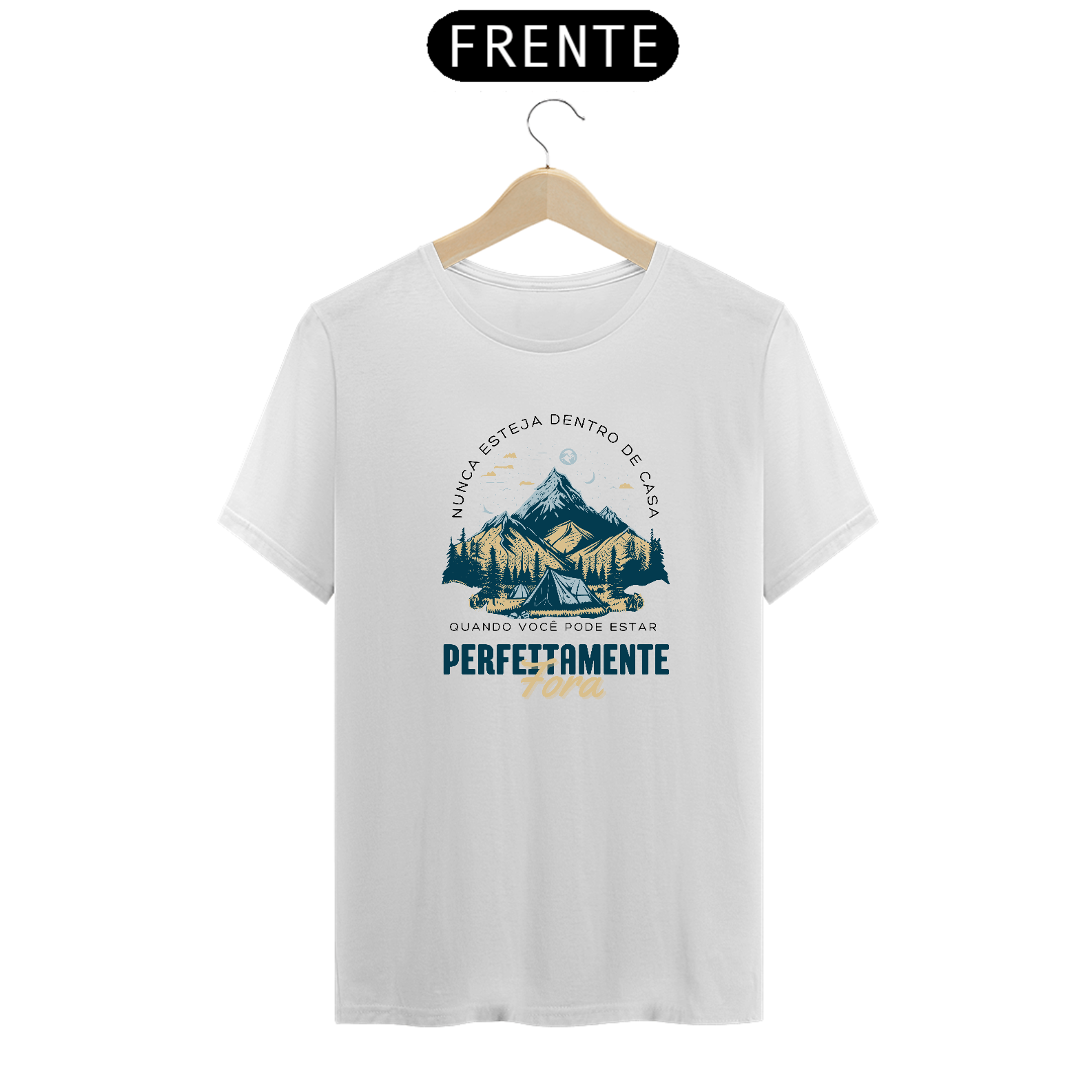 Nome do produto: Camiseta Nunca esteja dentro de casa