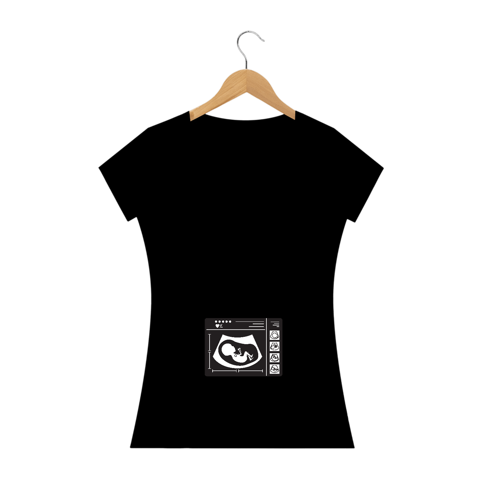 Nome do produto: Camiseta baby long ecografia bebê