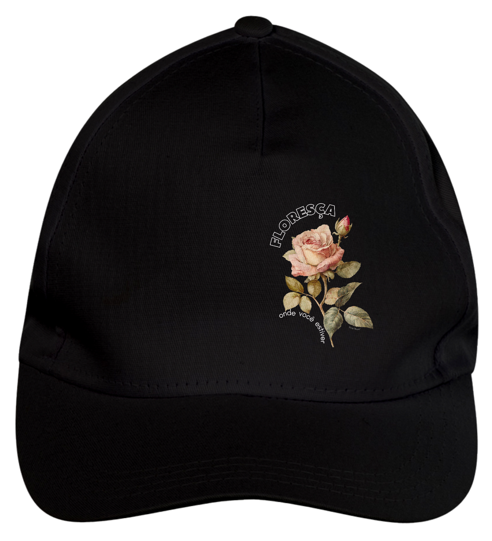 Nome do produto: Boné brim - Floresça onde você estiver