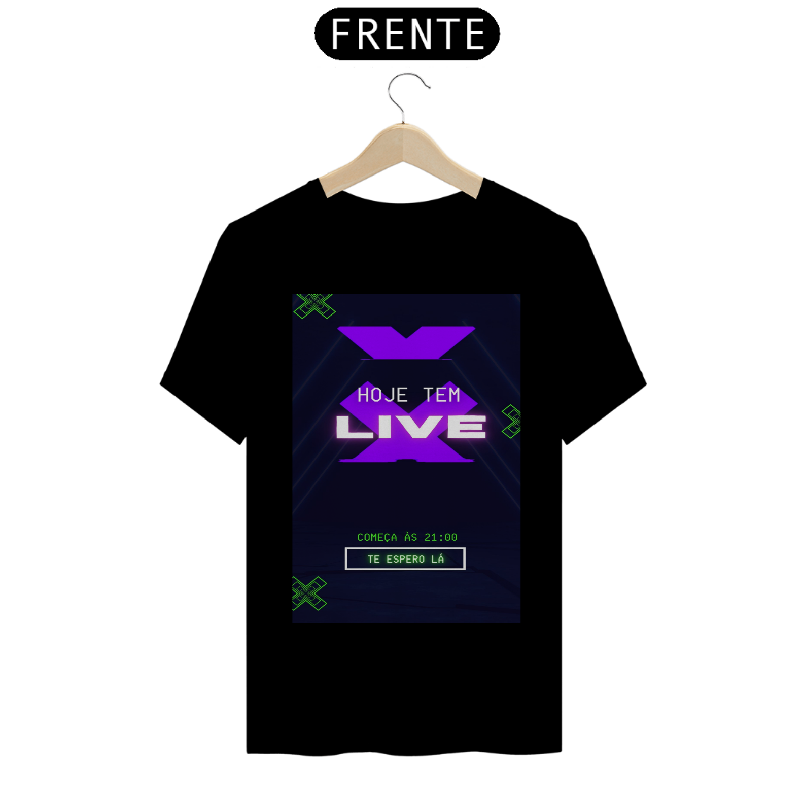 Nome do produto: Camiseta Hoje tem live