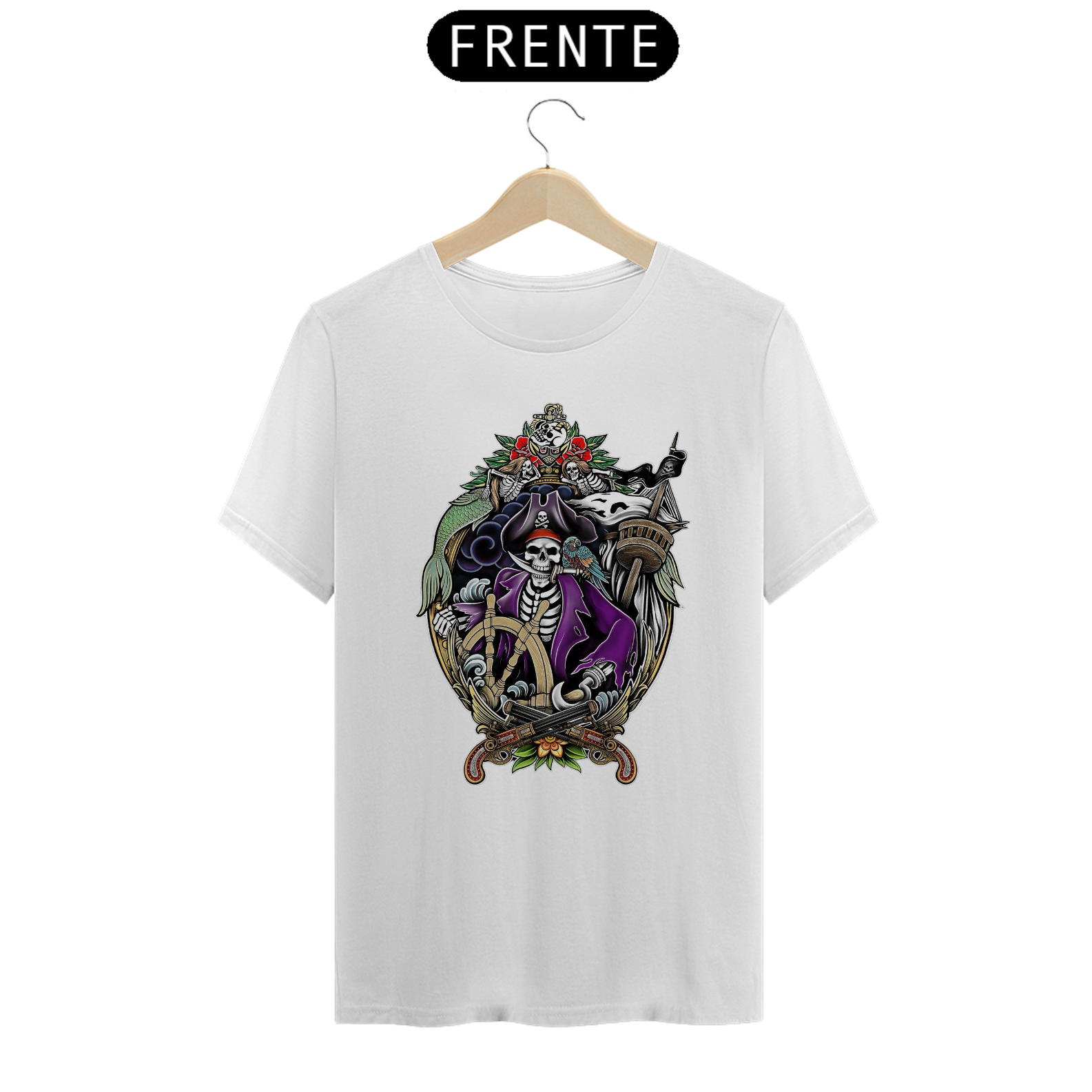Nome do produto: Estampa Caveira Pirata