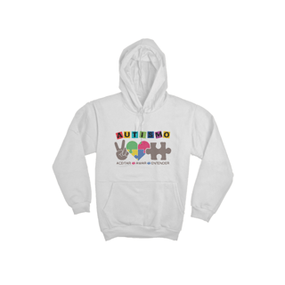 Moletom Canguru Unissex (autismo: aceitar, amar, entender)