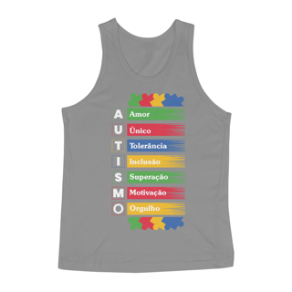 Camiseta Regata (amor, unico, tolerancia, superação, motivação e orgulho)