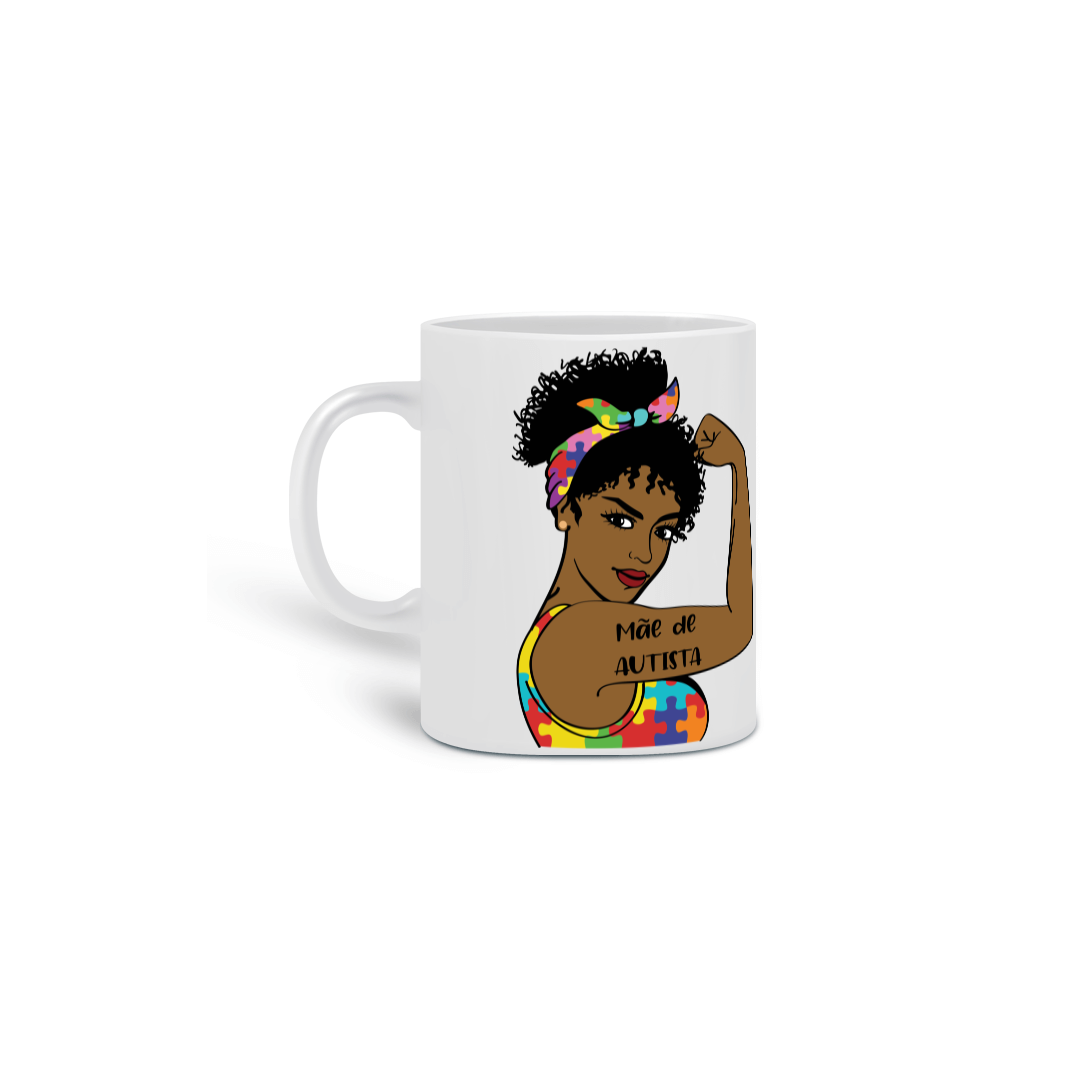 Caneca Clássica (mãe de autista afro)