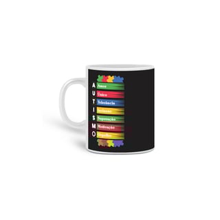 Caneca Clássica (amor, unico, tolerancia, inclusao, superação, motivação, orgulho)