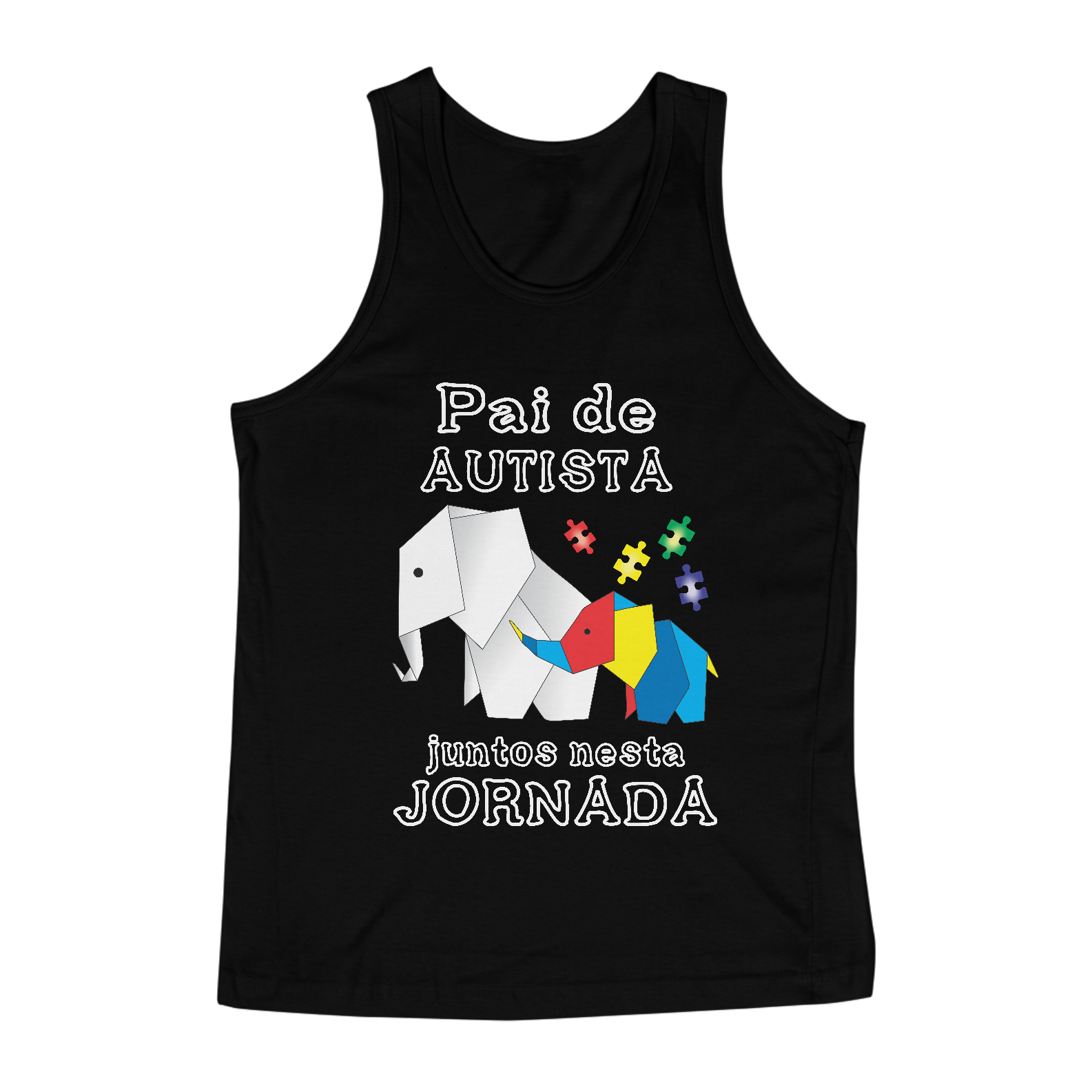 Camiseta Regata (pai de autista, juntos nesta jornada)
