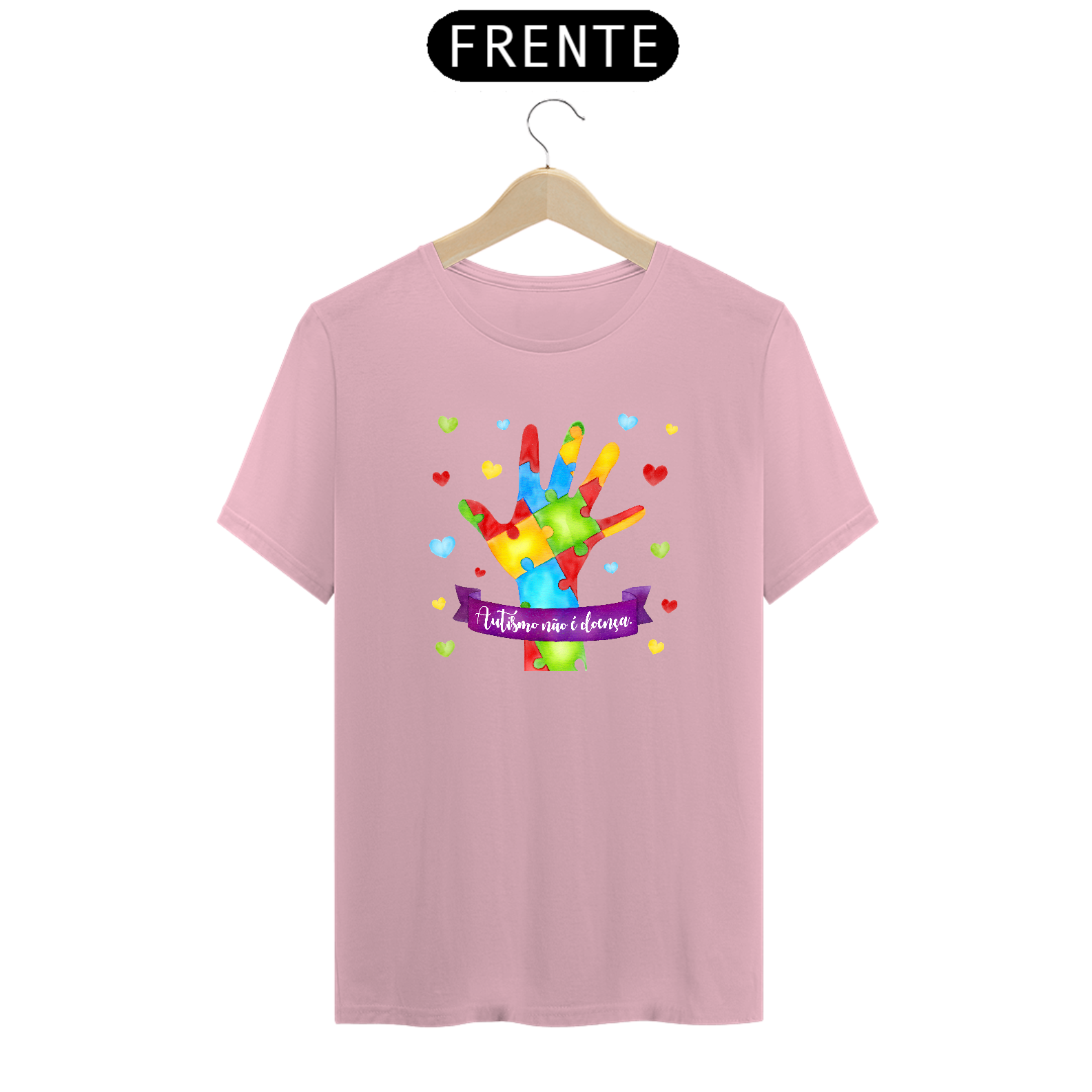Nome do produto: T-shirt (Autismo não é doença)