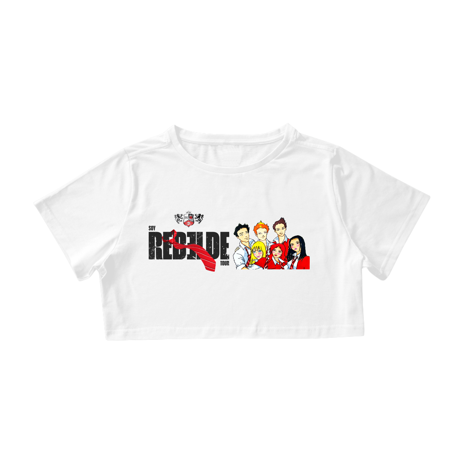 Nome do produto: Cropped Unissex Repaginado - Rebelde Tour Close