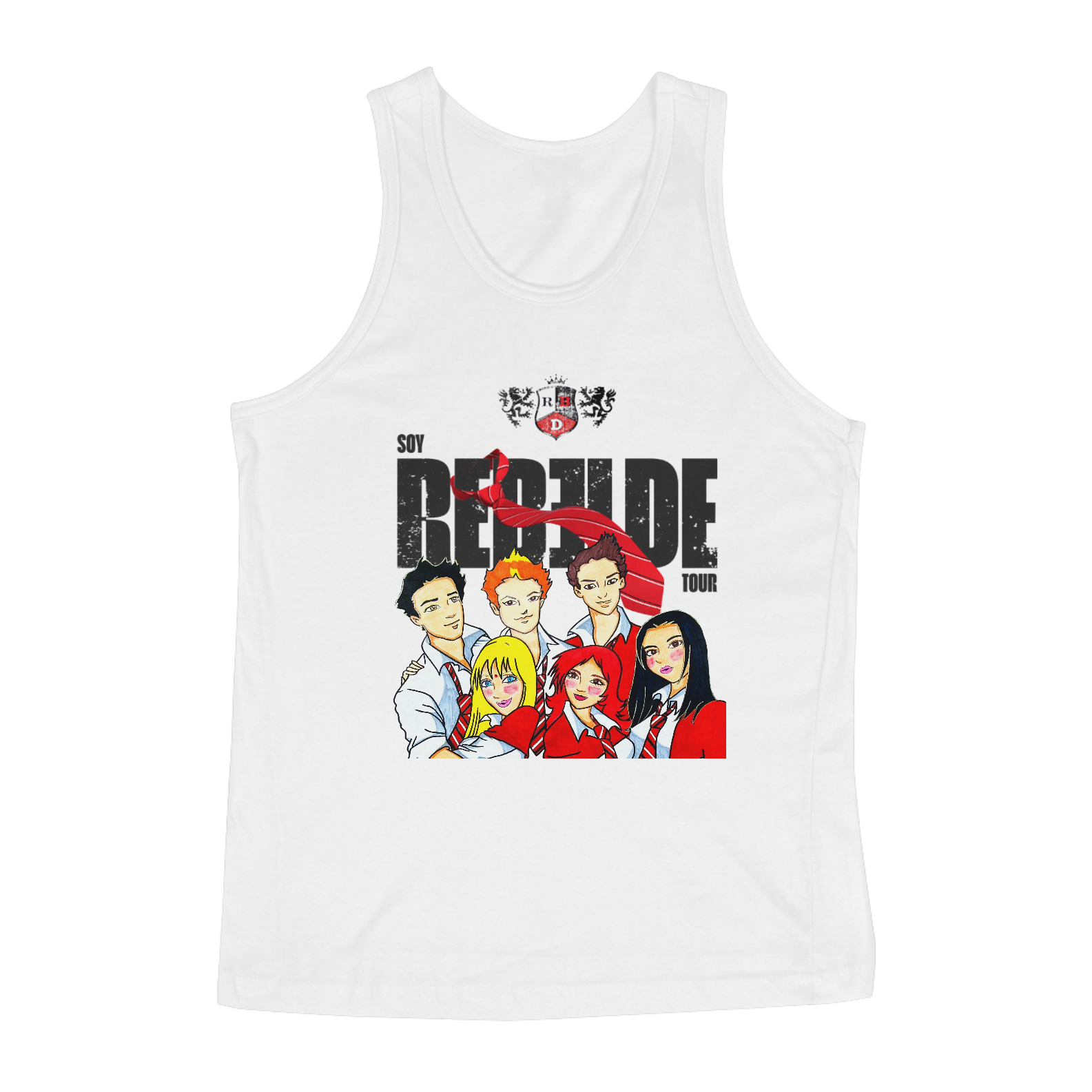 Nome do produto: Regata Masculina Repaginada - Rebelde Tour  Close