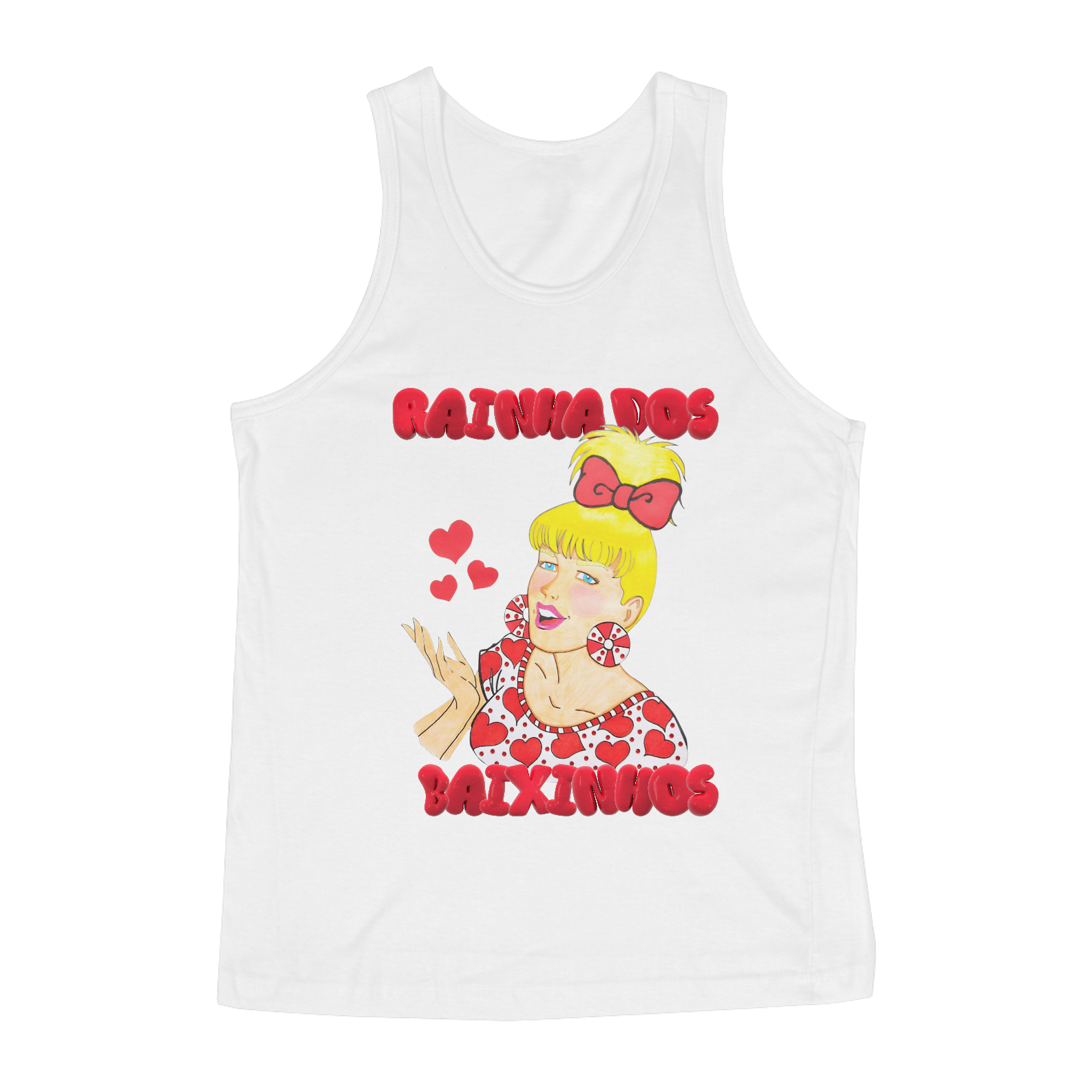 Nome do produto: Regata Masculina Exclusiva - Rainha Coraxões