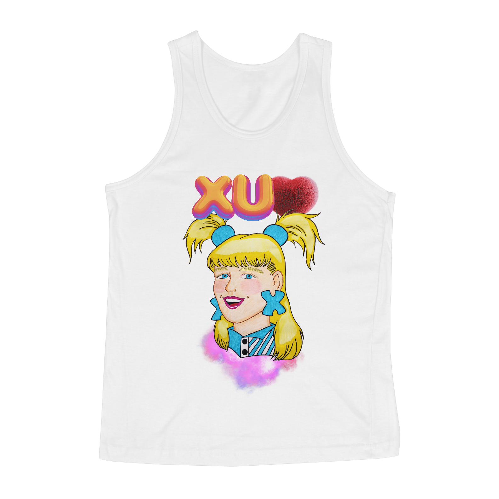 Nome do produto: Regata Masculina - Xu Xuquinha Sorriso