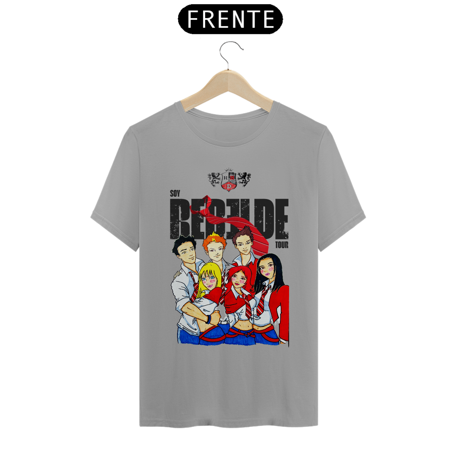Nome do produto: Camiseta Fandom Quality Repaginada - Rebelde Tour Inteira