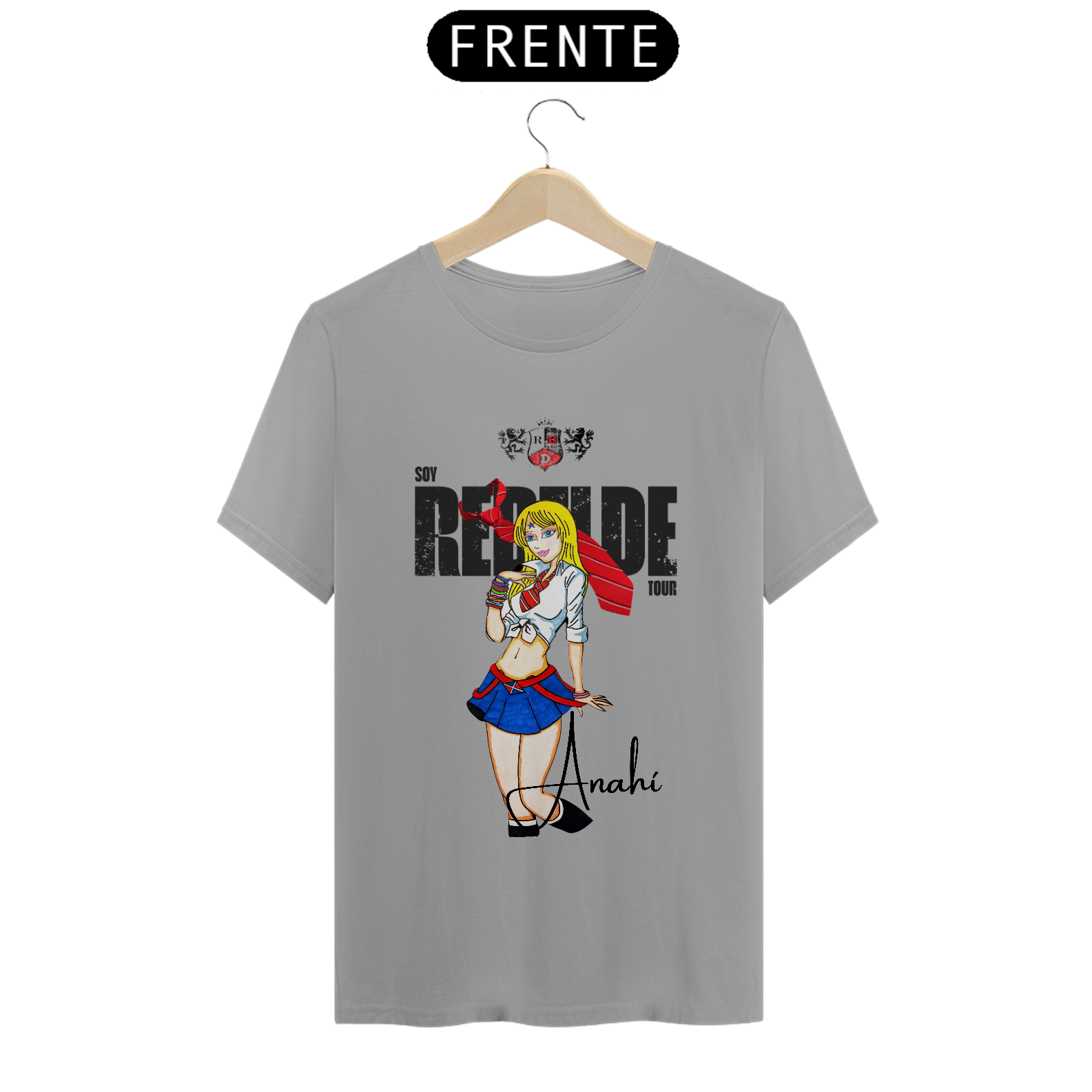 Nome do produto: Camiseta Fandom Quality Repaginada - Rebelde Anahí Inteira