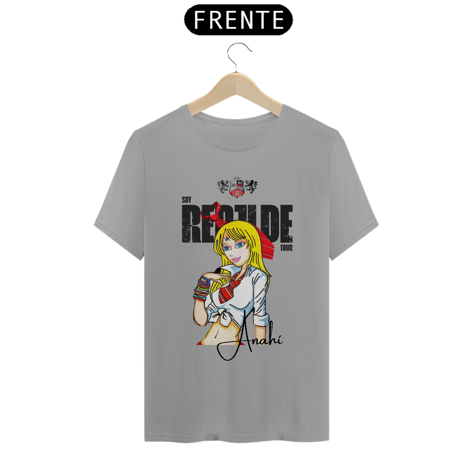 Nome do produto: Camiseta Fandom Quality Repaginada - Rebelde Anahí Close