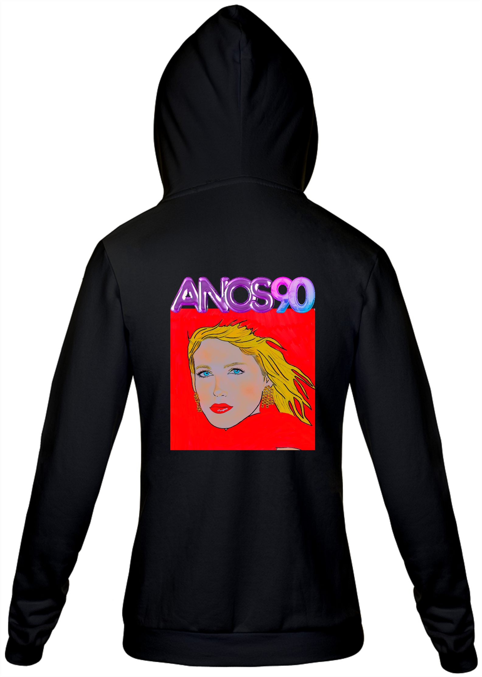 Nome do produto: Moleton Com Zíper e Capuz - Xu Anos 90