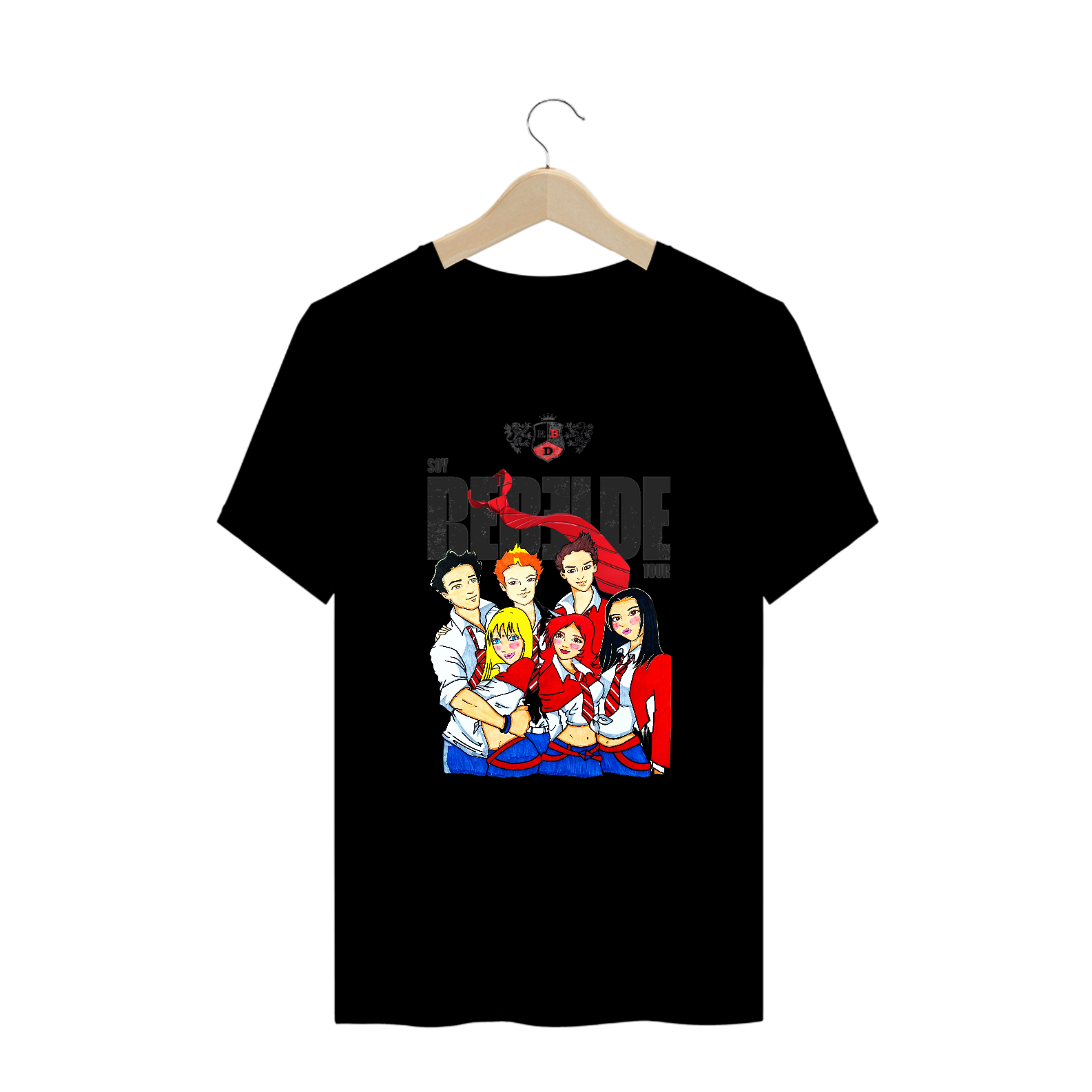 Nome do produto: Camiseta Plus Size - Rebelde Tour Todos  Inteira