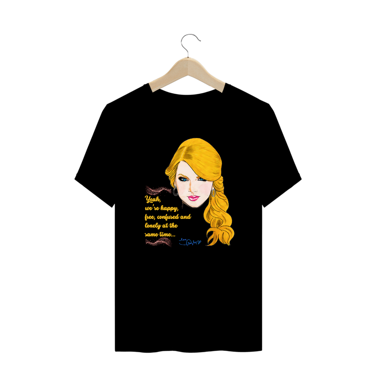 Nome do produto: Camiseta Fandom Plus Size Exclusiva - Taylor Lonely