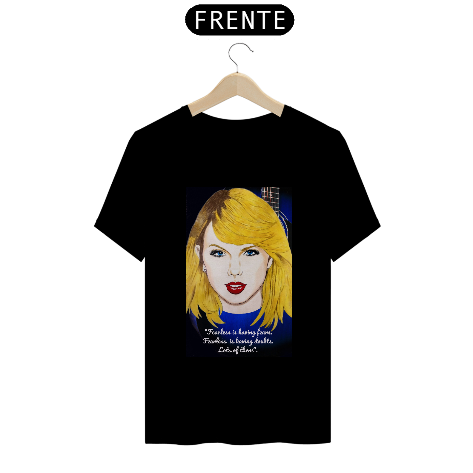 Nome do produto: Camiseta Fandom Exclusiva- Taylor - Fearless