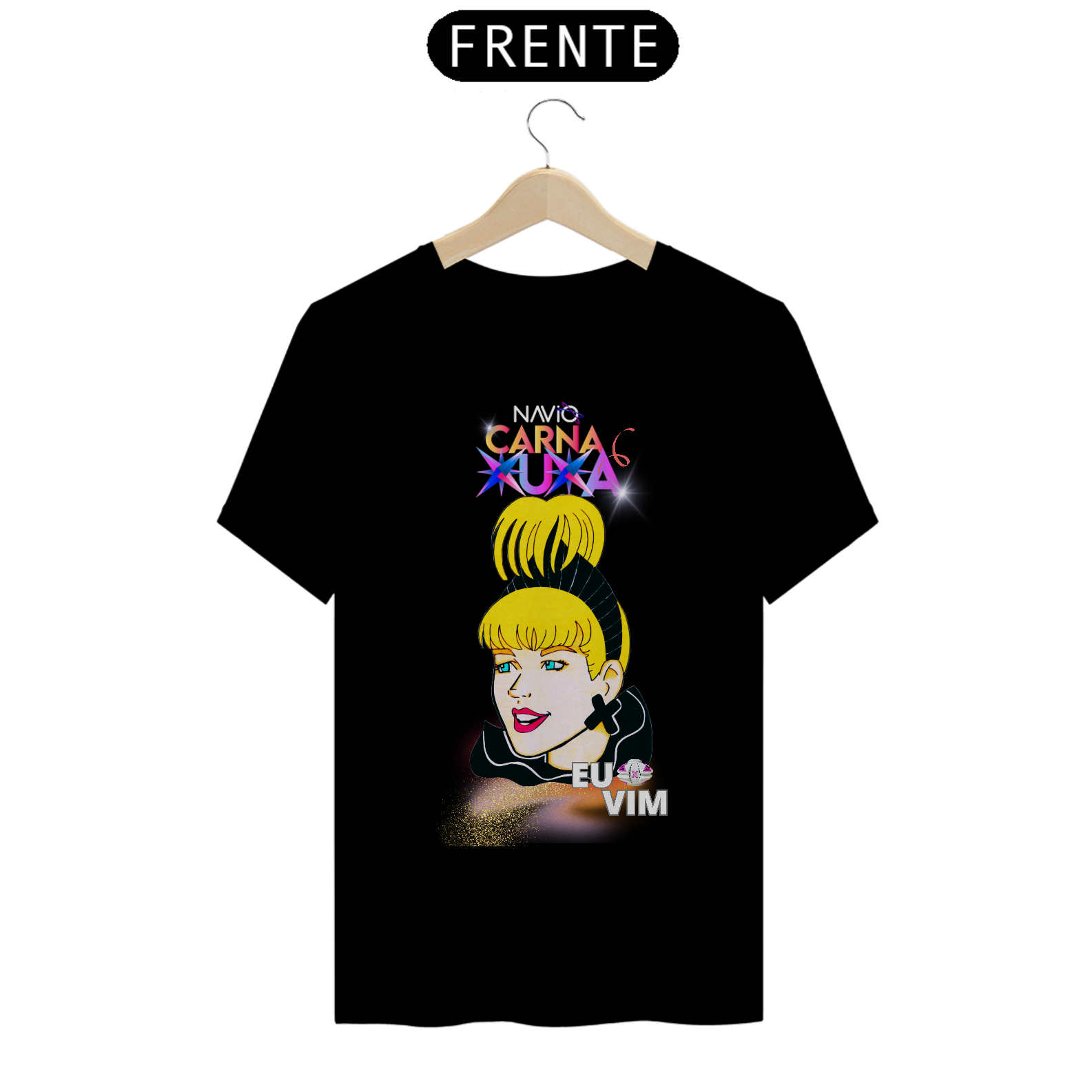 Nome do produto: Camiseta Fandom Exclusiva - Xu Navio Carna Xuxa - Eu Vim